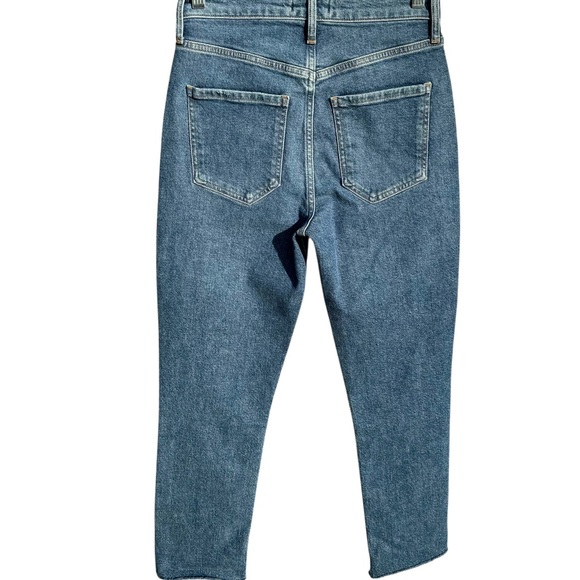 Agolde Riley High Rise Cropped Straight Leg Jeans - Picture 9 of 16